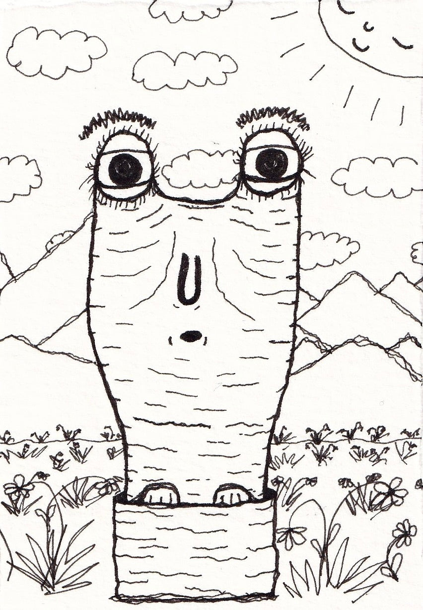 Polite Garden Visitor (ORIGINAL)
