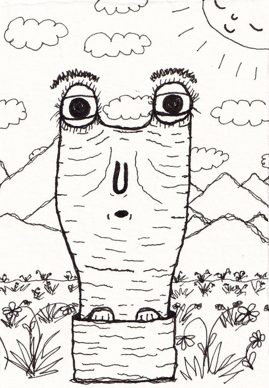 Polite Garden Visitor (ORIGINAL)