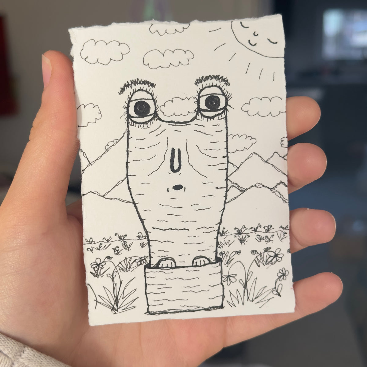 Polite Garden Visitor (ORIGINAL)